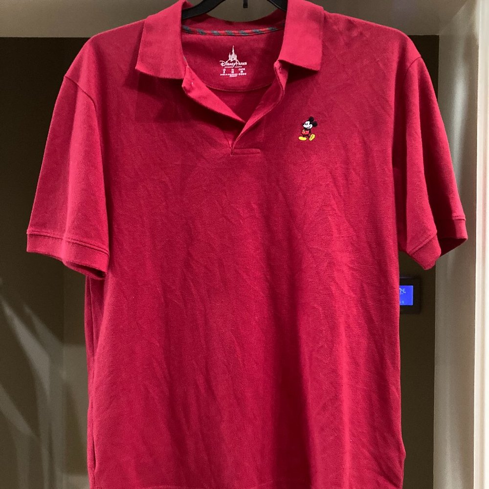 New Disney Dark Red Polo T-shirt S
